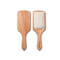 Bambu Dişli Saç Fırçası - Beyaz